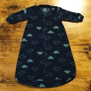 SOLD Dinosaur Fleece Sleep Bag 6-9 months